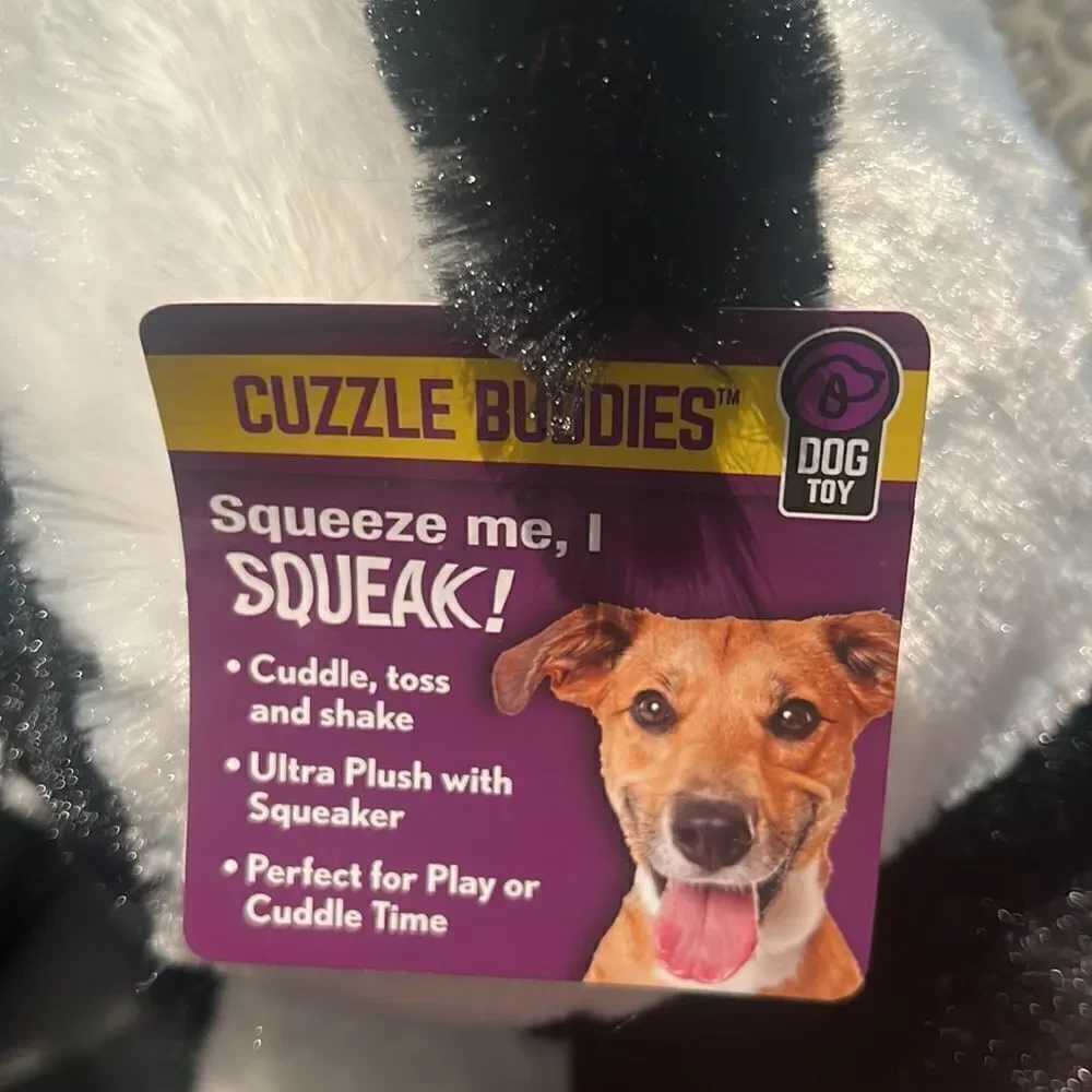NWT Panda plush squeaky toy